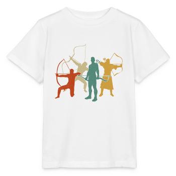 Archery Bow Archer Retro Vintage - Stanley/Stella Kinder T-Shirt MINI CREATOR  - Weiß - Vorne - Maike (125cm)