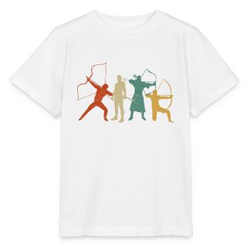 Archery Bow Archer Retro Vintage - Stanley/Stella Kinder T-Shirt MINI CREATOR  - Weiß - Vorne - Maike (125cm)