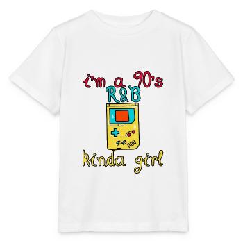 I'm a 90's R'b Kinda Girl 13 - Stanley/Stella MINI CREATOR Kids’ T-Shirt - white - Front - Maike (125cm)