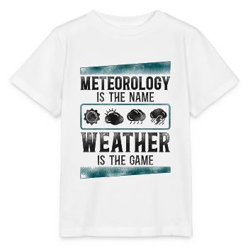 Météorologue Prévisions météorologiques - T-shirt bio MINI CREATOR Stanley/Stella Enfant - blanc - Devant - Maike (125cm)