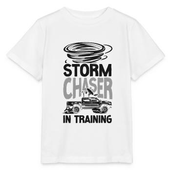 Storm Chaser Hurricane Meteorology - Stanley/Stella Kinder T-Shirt MINI CREATOR  - Weiß - Vorne - Maike (125cm)