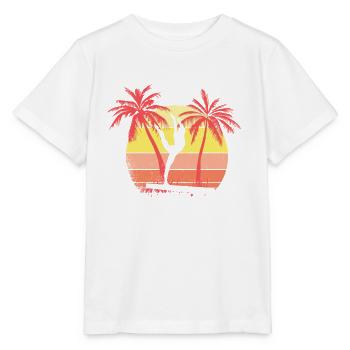 Gimnasta Chica en Balance Beam Summer Sunset 80s - T-shirt bio MINI CREATOR Stanley/Stella Enfant - blanc - Devant - Maike (125cm)