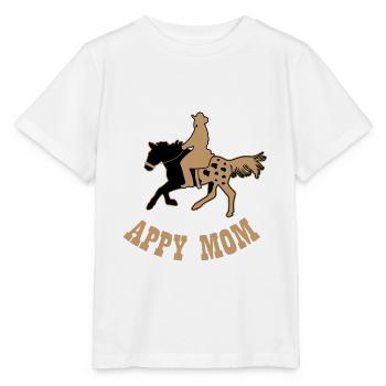 Appaloosa Pferd Mama Mutter - Stanley/Stella Kinder T-Shirt MINI CREATOR  - Weiß - Vorne - Maike (125cm)