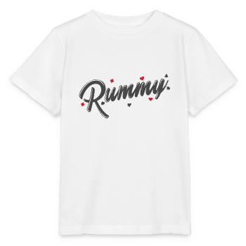 Rummy Hobby Card Game Romme Playing Card - Stanley/Stella MINI CREATOR Kids’ T-Shirt - white - Front - Maike (125cm)