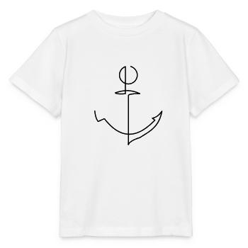 Ancre maritime - T-shirt bio MINI CREATOR Stanley/Stella Enfant - blanc - Devant - Maike (125cm)