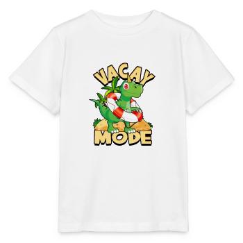 Vacay Mode Dinosaure Mignon - fossiles - T-shirt bio MINI CREATOR Stanley/Stella Enfant - blanc - Devant - Maike (125cm)