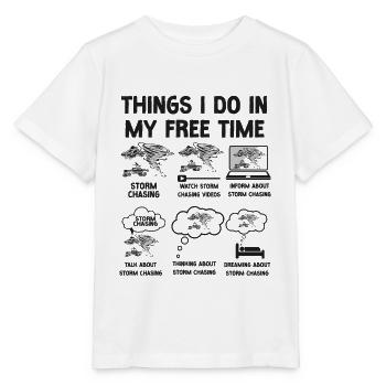 Storm Chaser Hurricane Meteorology - Stanley/Stella Kinder T-Shirt MINI CREATOR  - Weiß - Vorne - Maike (125cm)