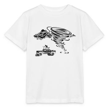 Storm Chaser Hurricane Meteorology - Stanley/Stella Kinder T-Shirt MINI CREATOR  - Weiß - Vorne - Maike (125cm)