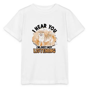 Ich höre dich Ich höre einfach nicht zu - japan - Stanley/Stella Kinder T-Shirt MINI CREATOR  - Weiß - Vorne - Maike (125cm)