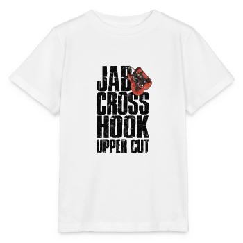 Jab Cross Hook Uppercut - boxeur amateur - T-shirt bio MINI CREATOR Stanley/Stella Enfant - blanc - Devant - Maike (125cm)