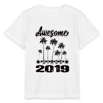 Awesome Since 2019 - Stanley/Stella Kinder T-Shirt MINI CREATOR  - Weiß - Vorne - Maike (125cm)