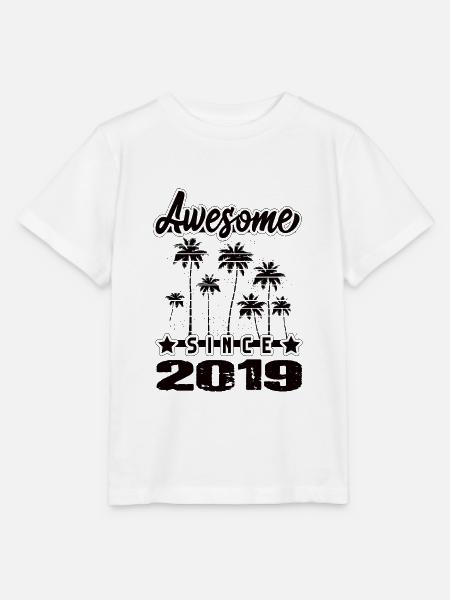 Awesome Since 2019 - Stanley/Stella Kinder T-Shirt MINI CREATOR - Weiß