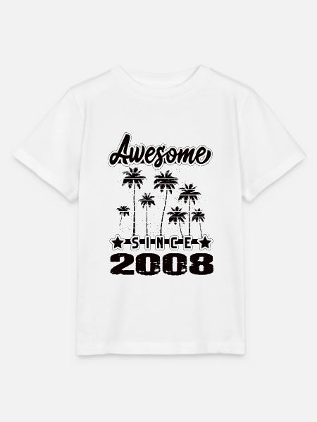 Awesome Since 2008 - Stanley/Stella Kinder T-Shirt MINI CREATOR - Weiß