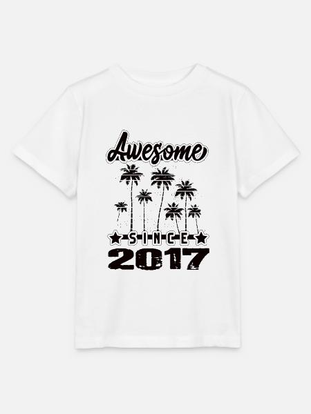Awesome Since 2017 - Stanley/Stella Kinder T-Shirt MINI CREATOR - Weiß