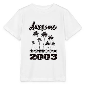 Awesome Since 2003 - Stanley/Stella Kinder T-Shirt MINI CREATOR  - Weiß - Vorne - Maike (125cm)