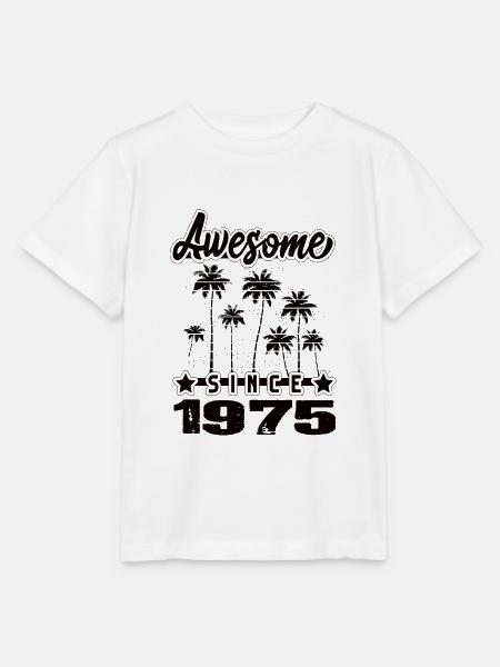 Awesome Since 1975 - Stanley/Stella Kinder T-Shirt MINI CREATOR - Weiß