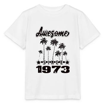 Awesome Since 1973 - Stanley/Stella Kinder T-Shirt MINI CREATOR  - Weiß - Vorne - Maike (125cm)