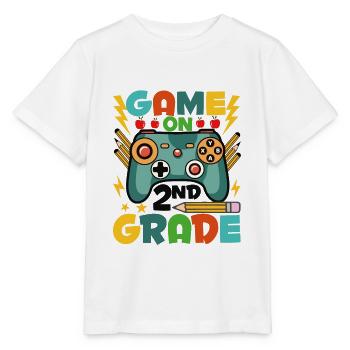 Jeu Sur Le 2ème Grade - T-shirt bio MINI CREATOR Stanley/Stella Enfant - blanc - Devant - Maike (125cm)