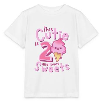 2. Geburtstag Kawaii Eis Geschenkidee für Mädchen - Stanley/Stella Kinder T-Shirt MINI CREATOR  - Weiß - Vorne - Maike (125cm)