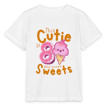 8. Geburtstag Kawaii Eis Geschenkidee für Mädchen - Stanley/Stella Kinder T-Shirt MINI CREATOR  - Weiß - Vorne - Maike (125cm)