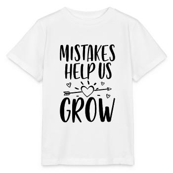 Mistakes Help Us Grow - Stanley/Stella MINI CREATOR Kids’ T-Shirt - white - Front - Maike (125cm)