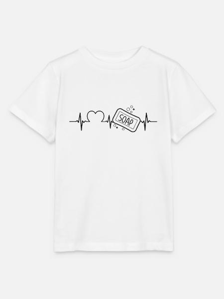 Soap Making Crafting Heartbeat - Stanley/Stella Kinder T-Shirt MINI CREATOR - Weiß