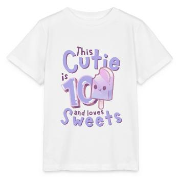 10. Geburtstag Kawaii Eis Geschenkidee für Mädchen - Stanley/Stella Kinder T-Shirt MINI CREATOR  - Weiß - Vorne - Maike (125cm)