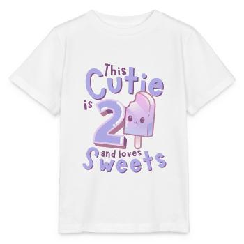 2. Geburtstag Kawaii Eis Geschenkidee für Mädchen - Stanley/Stella Kinder T-Shirt MINI CREATOR  - Weiß - Vorne - Maike (125cm)