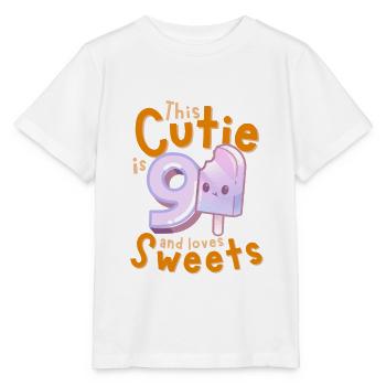 9. Geburtstag Kawaii Eis Geschenkidee für Mädchen - Stanley/Stella Kinder T-Shirt MINI CREATOR  - Weiß - Vorne - Maike (125cm)