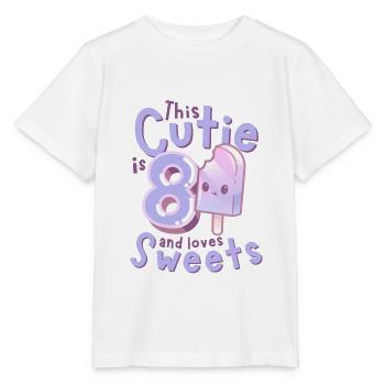 8. Geburtstag Kawaii Eis Geschenkidee für Mädchen - Stanley/Stella Kinder T-Shirt MINI CREATOR  - Weiß - Vorne - Maike (125cm)