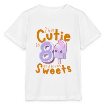 8. Geburtstag Kawaii Eis Geschenkidee für Mädchen - Stanley/Stella Kinder T-Shirt MINI CREATOR  - Weiß - Vorne - Maike (125cm)