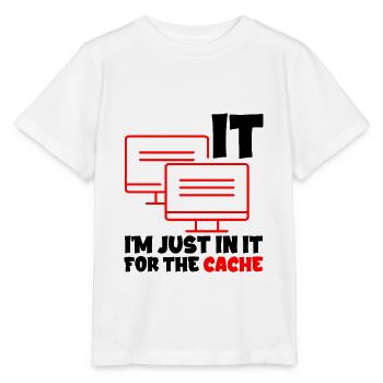 I'm Just In It For The Cache 2 - Stanley/Stella MINI CREATOR Kids’ T-Shirt - white - Front - Maike (125cm)