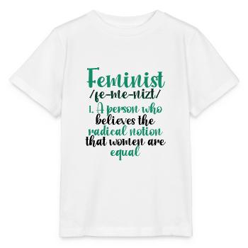 Feminismus Geschenk Radikale Vorstellung Frauen sind gleich - Stanley/Stella Kinder T-Shirt MINI CREATOR  - Weiß - Vorne - Maike (125cm)