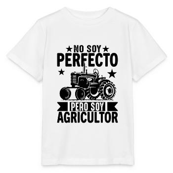Ich bin nicht perfekt, aber ich bin ein Bauer - Stanley/Stella Kinder T-Shirt MINI CREATOR  - Weiß - Vorne - Maike (125cm)