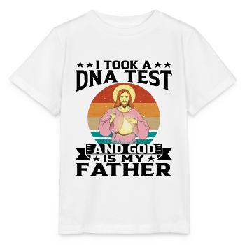 I Took A DNA Test And God Is My Father 15 - Stanley/Stella Kinder T-Shirt MINI CREATOR  - Weiß - Vorne - Maike (125cm)