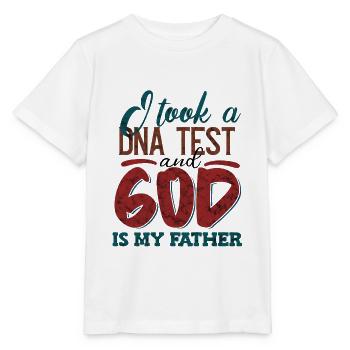 I Took A DNA Test And God Is My Father 19 - Stanley/Stella Kinder T-Shirt MINI CREATOR  - Weiß - Vorne - Maike (125cm)
