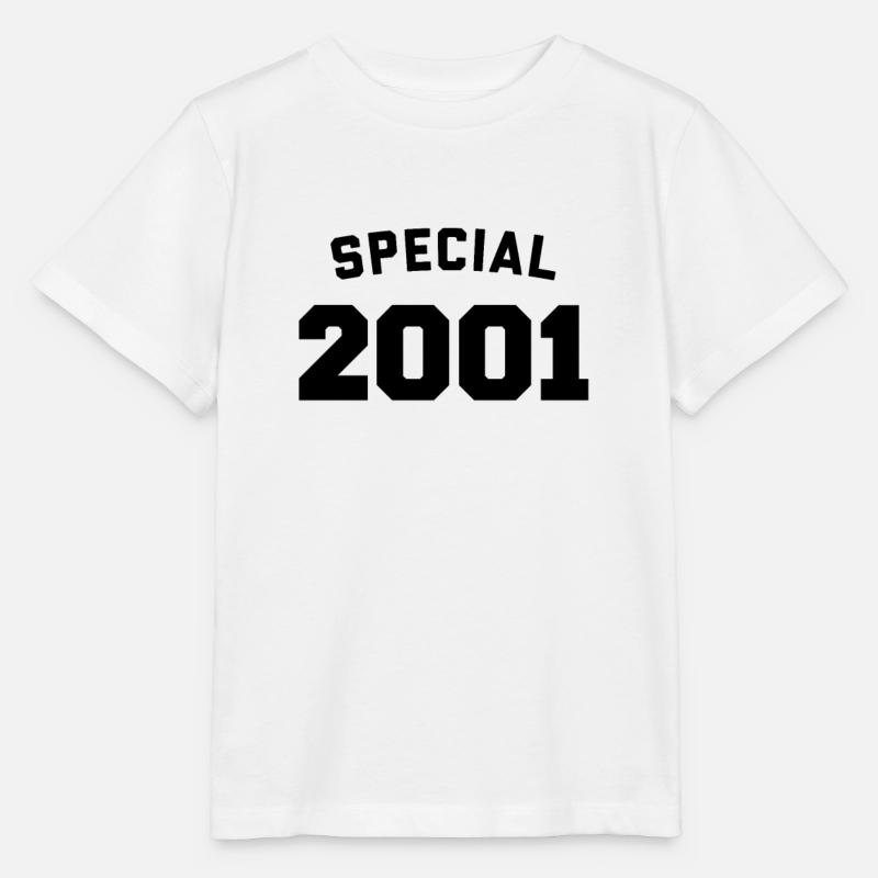 Drôle d’anniversaire Spécial 2001 - T-shirt bio MINI CREATOR Stanley/Stella Enfant - blanc