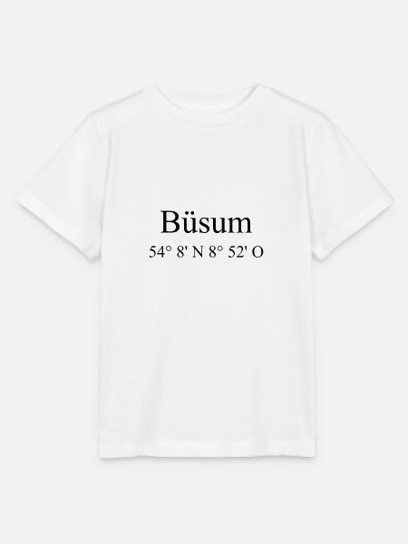 Büsum Koordinaten Design - Stanley/Stella Kinder T-Shirt MINI CREATOR - Weiß