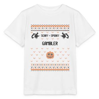 Gruseliger und gruseliger Spieler - Stanley/Stella Kinder T-Shirt MINI CREATOR  - Weiß - Vorne - Maike (125cm)