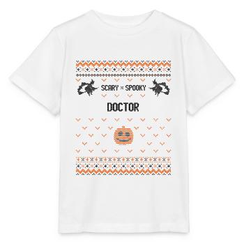 Gruseliger und gruseliger Doktor - Stanley/Stella Kinder T-Shirt MINI CREATOR  - Weiß - Vorne - Maike (125cm)