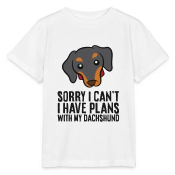 Ich kann leider nicht, ich habe Pläne mit meinem - Stanley/Stella Kinder T-Shirt MINI CREATOR  - Weiß - Vorne - Maike (125cm)