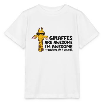 Giraffen sind fantastisch. Ich bin fantastisch, - Stanley/Stella Kinder T-Shirt MINI CREATOR  - Weiß - Vorne - Maike (125cm)