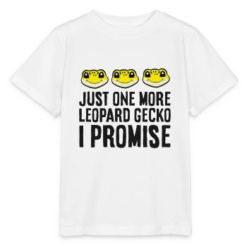 Nur noch ein Leopardgecko Ich verspreche - Stanley/Stella Kinder T-Shirt MINI CREATOR  - Weiß - Vorne - Maike (125cm)