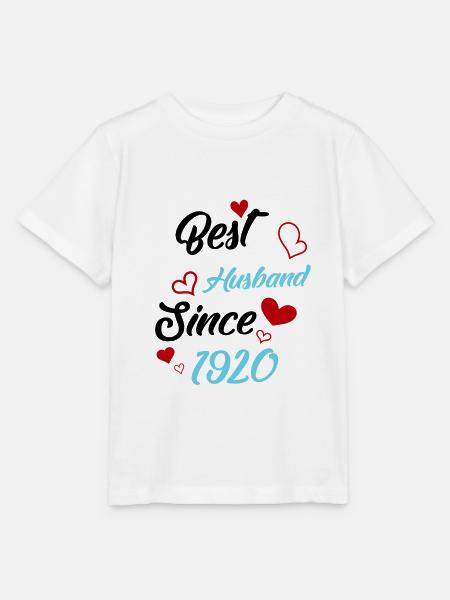 Bester Ehemann seit 1920 Hochzeit - Stanley/Stella Kinder T-Shirt MINI CREATOR - Weiß