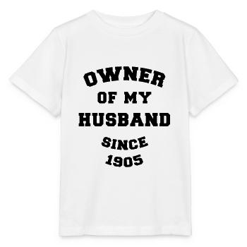 Besitzer meines Mannes seit 1905 Hochzeitstag - Stanley/Stella Kinder T-Shirt MINI CREATOR  - Weiß - Vorne - Maike (125cm)