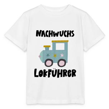 Nachwuchs Lokführer Lokführerin Eisenbahnerin Zug - Stanley/Stella Kinder T-Shirt MINI CREATOR  - Weiß - Vorne - Maike (125cm)