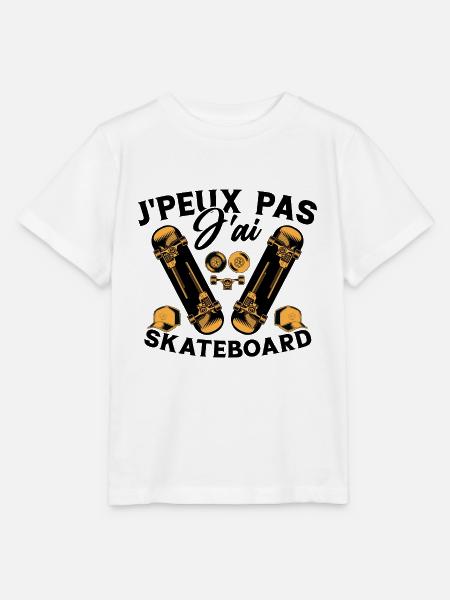 Ich kann nicht Skateboarding - Stanley/Stella Kinder T-Shirt MINI CREATOR  - Weiß