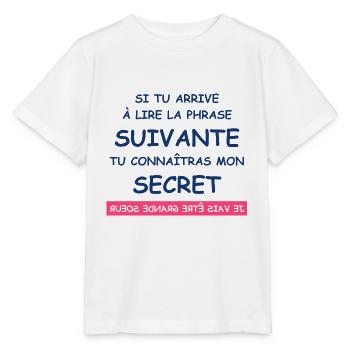 je vais être grande soeur - T-shirt bio MINI CREATOR Stanley/Stella Enfant - blanc - Devant - Maike (125cm)