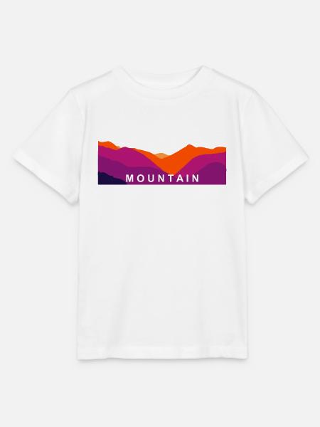 Bergsilouette Mountain - Stanley/Stella Kinder T-Shirt MINI CREATOR - Weiß