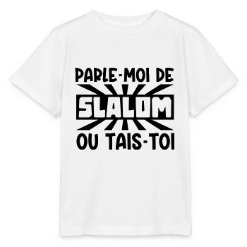 parle-moi de slalom - T-shirt bio MINI CREATOR Stanley/Stella Enfant - blanc - Devant - Maike (125cm)